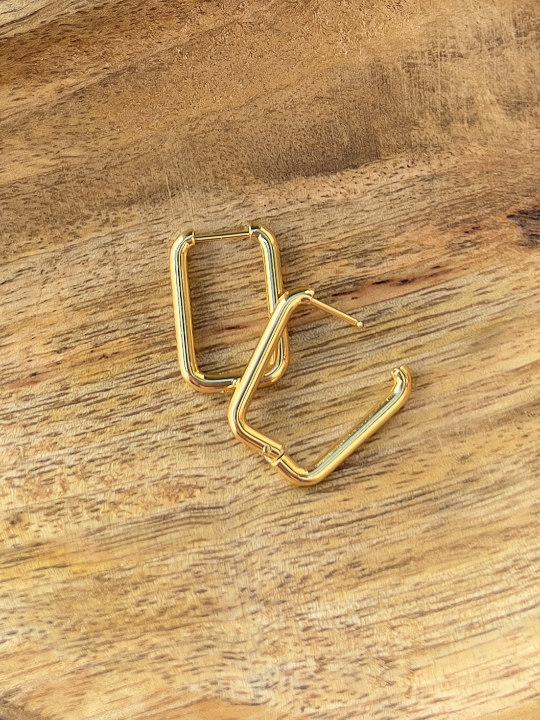 Créoles rectangulaires