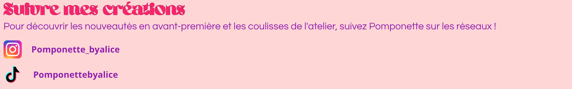 Suivre Pomponnette sur les réseaux