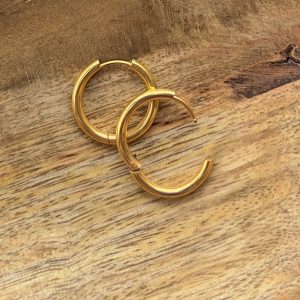 Créoles rondes épaisses